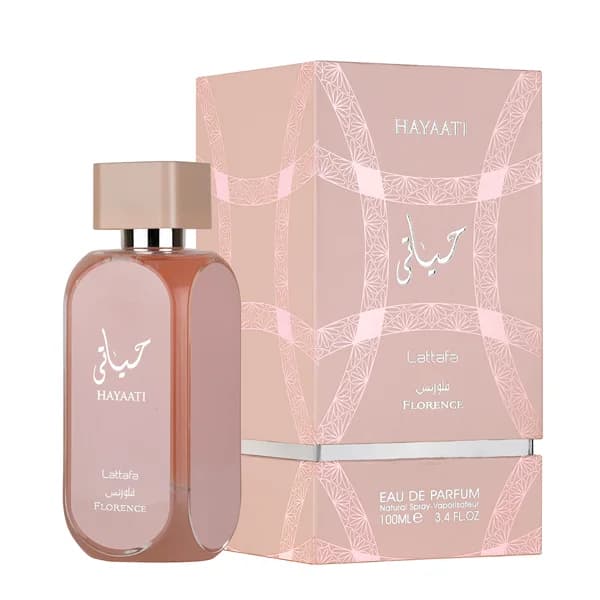 عطر لطافه حیاتی فلورانس صورتی Lattafa Hayaati Florence
